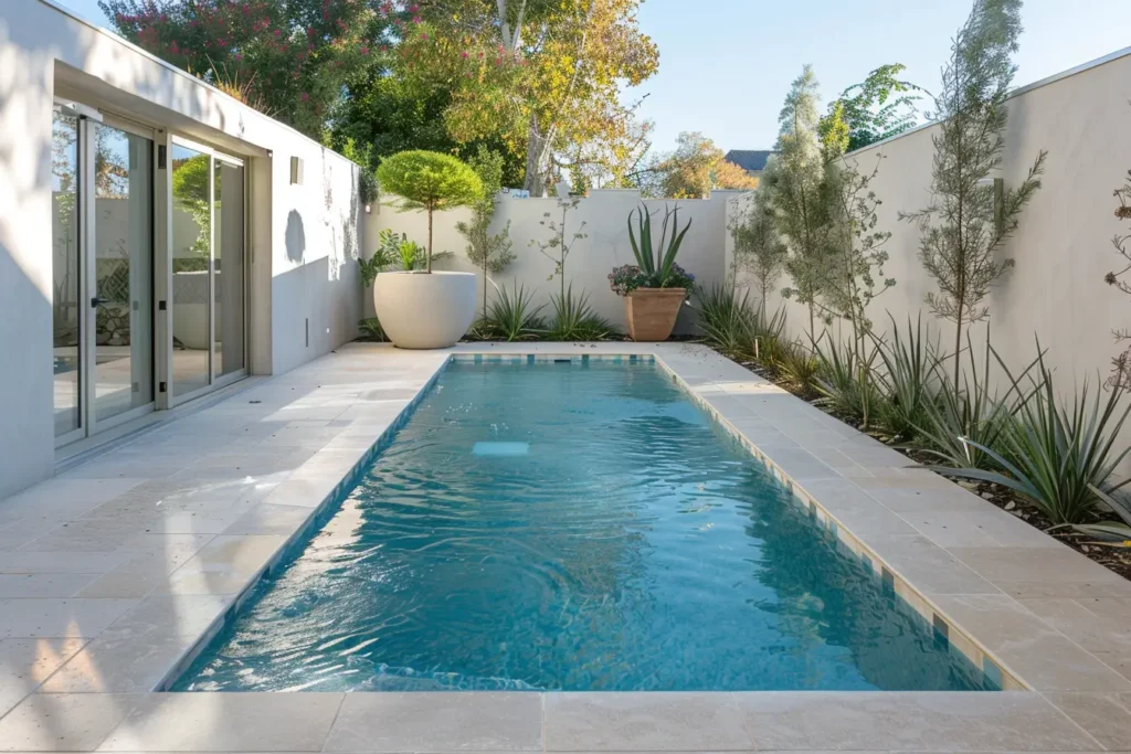 mini piscine en béton